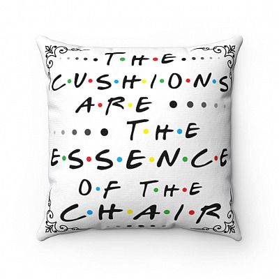 Alternative view of The Cushions Are The Essence Of The Chair Throw Pillow - Decorative Pillow - Indoor Outdoor Cushion