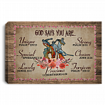 God Says You Are Strong Baseball Player Words Framed Canvas Unframed Poster - Cool Baseball Pride Wall Art, White, 0.75'' Framed Canvas