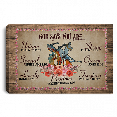 God Says You Are Strong Baseball Player Words Framed Canvas Unframed Poster - Cool Baseball Pride Wall Art, White, 0.75'' Framed Canvas