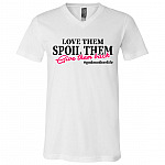 Love Them Spoil Them and Give Them Back Godmother Life Godmother Gift T-Shirt - V Neck, White, V-Neck T-Shirt