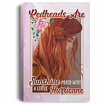Redheads Are Sunshine Mixed With Little Hurricane Framed Canvas Print - Unframed Poster, White, 0.75'' Framed Canvas