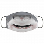 Shark Lover Face Mask - Funny Shark Mouth Mask - Washable Reusable Custom – Printed Cloth Face Mask Cover, White, Cloth Face Mask Shark Lover Face Mask - Funny Shark Mouth Mask - Washable Reusable Custom – Printed Cloth Face Mask Cover, White, Cloth Face Mask