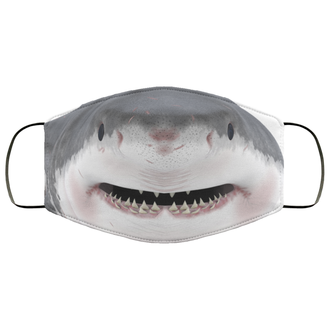 Shark Lover Face Mask - Funny Shark Mouth Mask - Washable Reusable Custom – Printed Cloth Face Mask Cover, White, Cloth Face Mask Shark Lover Face Mask - Funny Shark Mouth Mask - Washable Reusable Custom – Printed Cloth Face Mask Cover, White, Cloth Face Mask