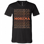 Morena Latina Mexican Girl Gift T-Shirt - V Neck, Black, V-Neck T-Shirt