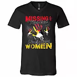 Missing And Murdered Indigenous Women Native American Awareness T-shirt - V-neck, Black, V-Neck T-Shirt