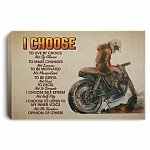 I Choose To Live By Choice Not By Chance To Make Changes Not Excuses Gallery Wrapped Framed Canvas Prints, White, 0.75'' Framed Canvas