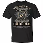 You Can't Buy Happiness But You Can Buy An Ukulele That's Pretty Much The Same Thing T-Shirt, Black, Unisex T-Shirt
