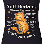 Soft Flerken Warm Hungry Vicious Flerken Ball of Fur Tank Top - Raceback, Ladies Racerback Tank, Black Soft Flerken Warm Hungry Vicious Flerken Ball of Fur Tank Top - Raceback, Ladies Racerback Tank, Black