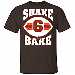 Shake and Bake Cleveland Football Baker Full Color T-Shirt #1, Dark Chocolate, Unisex T-Shirt
