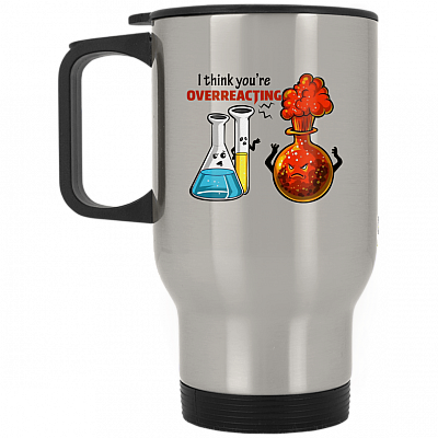 14 oz. Silver Travel Mug