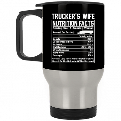 14 oz. Silver Travel Mug