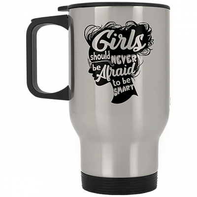 14 oz. Silver Travel Mug