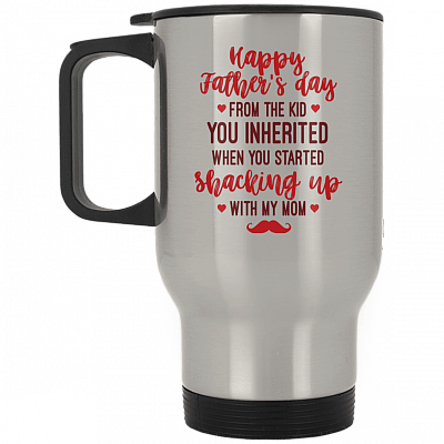 14 oz. Silver Travel Mug
