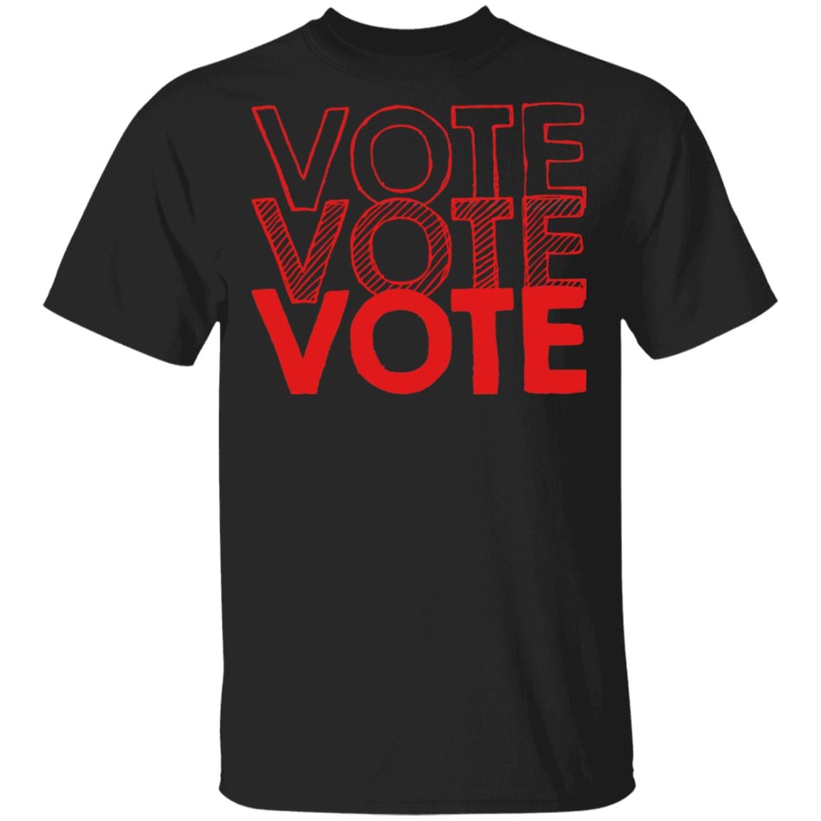 Vote Red T-Shirt - 2020 Election Shirt, Black, Unisex T-Shirt
