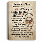 Personalized When I Tell You I Love You I Don't Say It Out Of Habit Framed Canvas - Unframed Poster, White, 0.75'' Framed Canvas