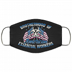 Brotherhood Of American Essential Worker Washable Reusable Custom – Printed Cloth Face Mask Cover, Black, Cloth Face Cover Brotherhood Of American Essential Worker Washable Reusable Custom – Printed Cloth Face Mask Cover, Black, Cloth Face Cover