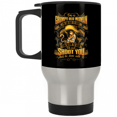 14 oz. Silver Travel Mug