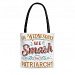 On Wednesdays We Smash The Patriarchy Feminism Women Rights All Over Print Tote Bag – Shoulder Bag