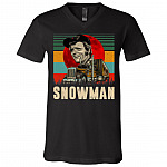 Snowman T-Shirt - Funny Movie Shirt, Black, V-Neck T-Shirt Snowman T-Shirt - Funny Movie Shirt, Black, V-Neck T-Shirt