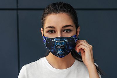 Alternative view of My Favorite Police Officer Calls Me Mom Washable Reusable Custom - Police Mom Printed Cloth Face Mask Cover