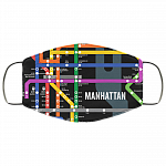 NYC Manhattan Subway Map Washable Reusable Custom – Printed Cloth Face Mask Cover, White, Cloth Face Cover NYC Manhattan Subway Map Washable Reusable Custom – Printed Cloth Face Mask Cover, White, Cloth Face Cover