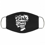 Girls Should Never Be Afraid Smart Book Lover Washable Reusable Custom – Printed Cloth Face Mask Cover, Black, Cloth Face Mask
