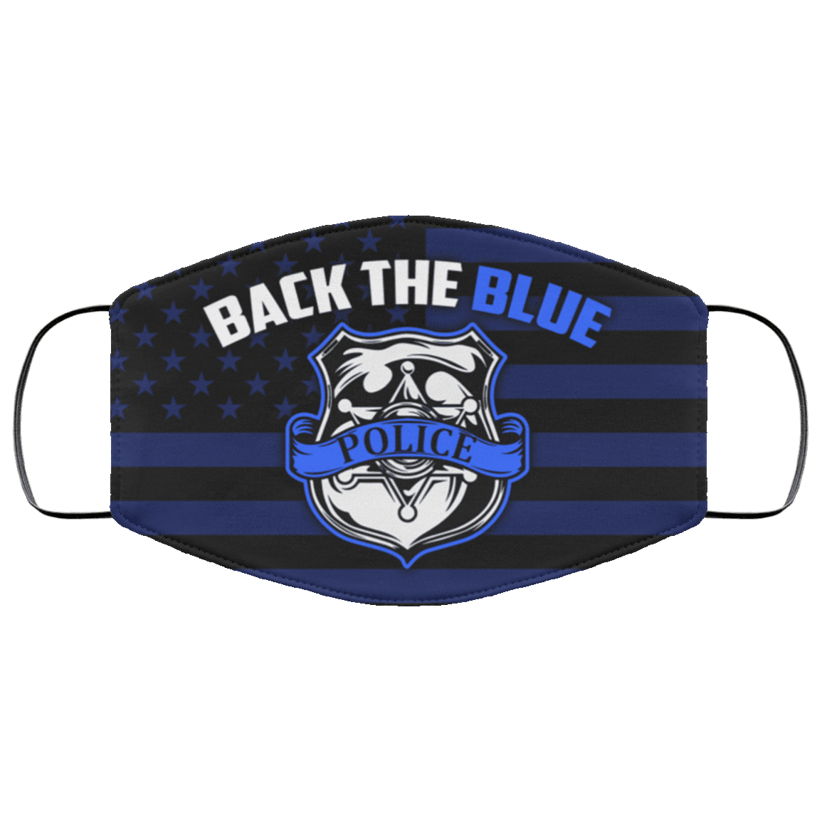 Back The Blue Police Badge Washable Reusable Custom – Printed Cloth Face Mask Cover, White, Cloth Face Mask Back The Blue Police Badge Washable Reusable Custom – Printed Cloth Face Mask Cover, White, Cloth Face Mask
