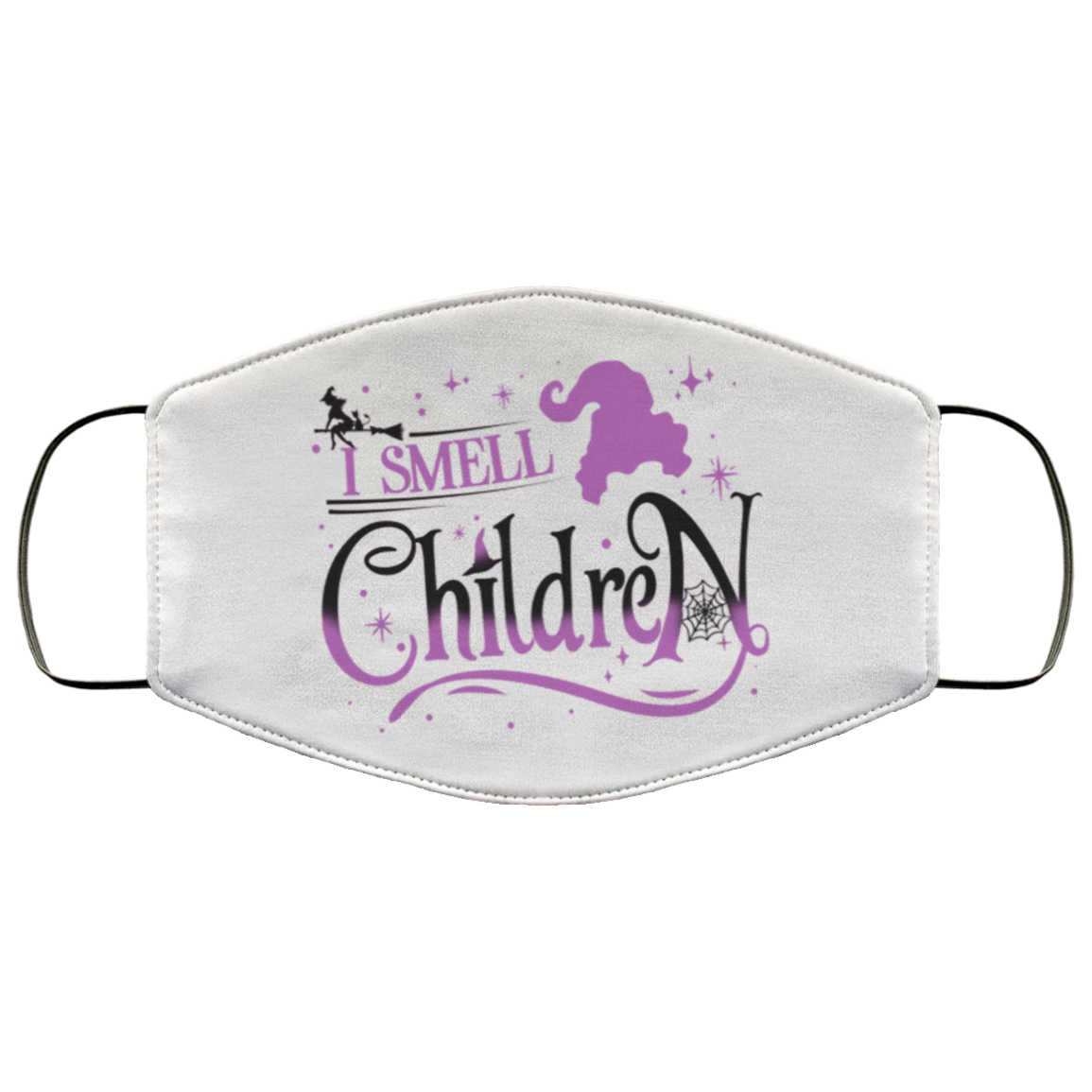 I Smell Children Hocus Pocus Washable Reusable Custom - Printed Cloth Face Mask Cover, White, Cloth Face Cover