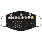 Kawaii Puppy Dog Mom Gifts Washable Reusable Custom – Printed Cloth Face Mask Cover, Black, Cloth Face Cover