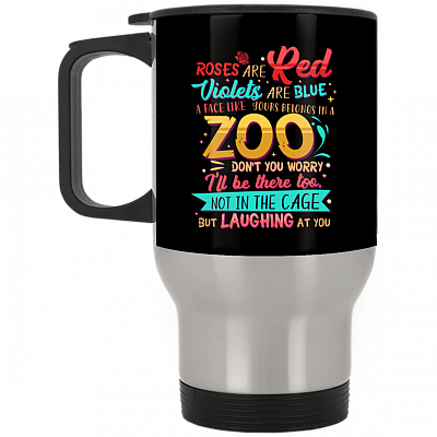 14 oz. Silver Travel Mug