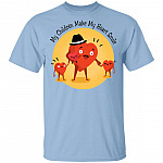 My Children Make My Heart Smile - Dad Shirt - Father's Day Gift For Dad - Funny Gift For Daddy, Light Blue, Unisex T-Shirt