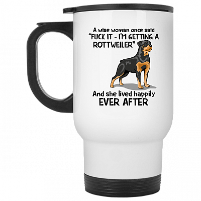 14 oz. White Travel Mug