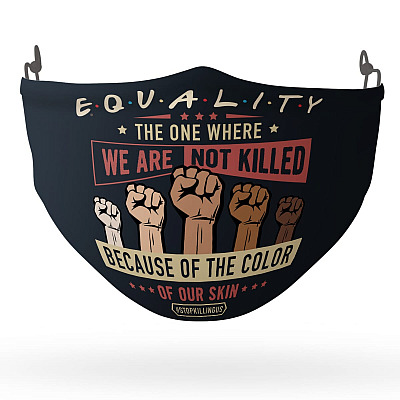 Alternative view of Equality The One Where Black Lives Matter Washable Reusable Custom – Printed Cloth Face Mask Cover