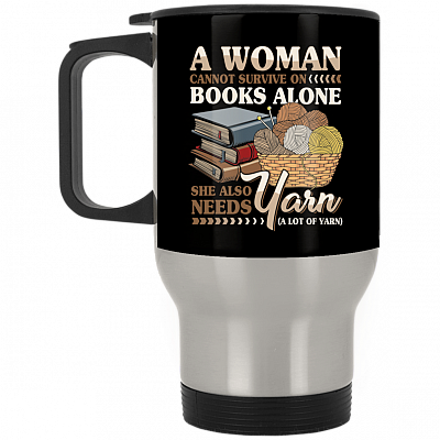 14 oz. Silver Travel Mug