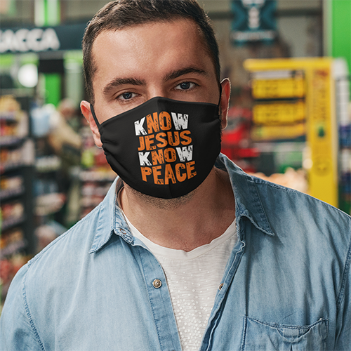 17 HG. Know Jesus Know Peace-facemask-mk