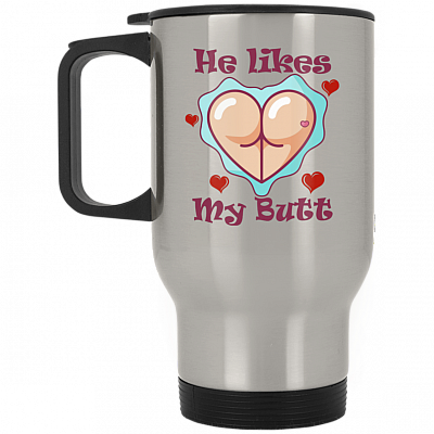 14 oz. Silver Travel Mug