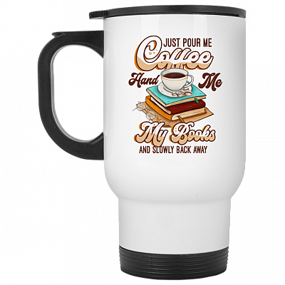 14 oz. White Travel Mug