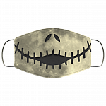 Jack Skellington Washable Reusable Custom - Printed Cloth Face Mask Cover, White, Cloth Face Cover