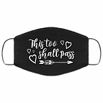 This Shall Too Pass 2020 Washable Reusable Custom - Printed Cloth Face Mask Cover, White, Cloth Face Mask