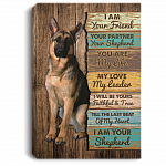 I Am Your Friend Your Partner Your Shepherd Framed Canvas - Unframed Poster, White, 0.75'' Framed Canvas