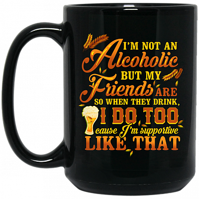 15 oz. Black Mug