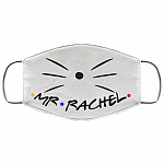 Friends Mr Rachel Mrs Ross Couple Washable Reusable Custom - Printed Cloth Face Mask Cover, White, Cloth Face Cover