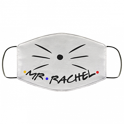 Friends Mr Rachel Mrs Ross Couple Washable Reusable Custom - Printed Cloth Face Mask Cover, White, Cloth Face Cover