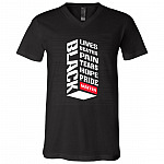 Black Lives Deaths Pain Hope Pride Matter Social Justice Gift T-Shirt - V Neck, Black, V-Neck T-Shirt