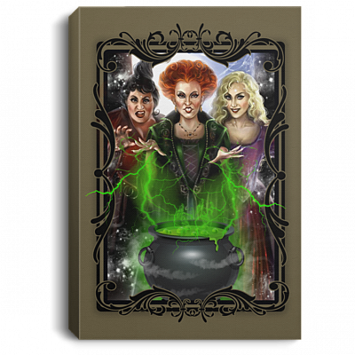 Just a Bunch of Hocus Pocus Framed Canvas Print - Unframed Poster, White, 0.75'' Framed Canvas