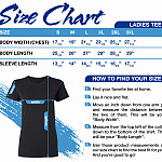 Ladies Tee Group Size Chart