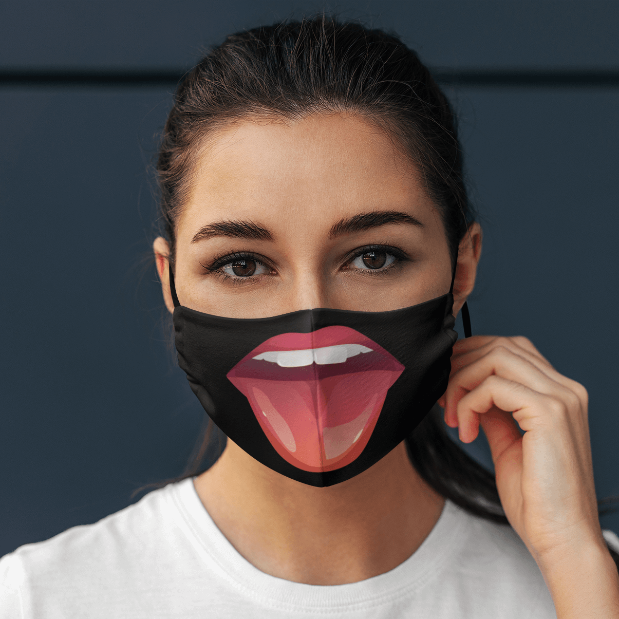 Giant Lips Giant Lips Funny Mask Washable Reusable Custom CubeBik