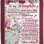 To My Daughter For All The Things My Hands Have Held The Best By Far Is You Fleece Blanket - Sherpa Blanket, White, Cozy Plush Fleece Blanket - 50x60 To My Daughter For All The Things My Hands Have Held The Best By Far Is You Fleece Blanket - Sherpa Blanket, White, Cozy Plush Fleece Blanket - 50x60
