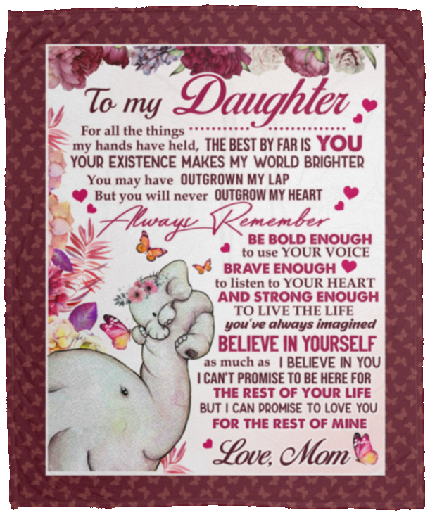 To My Daughter For All The Things My Hands Have Held The Best By Far Is You Fleece Blanket - Sherpa Blanket, White, Cozy Plush Fleece Blanket - 50x60 To My Daughter For All The Things My Hands Have Held The Best By Far Is You Fleece Blanket - Sherpa Blanket, White, Cozy Plush Fleece Blanket - 50x60