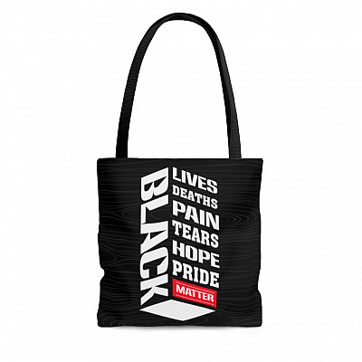 Black Lives Deaths Pain Hope Pride Matter Social Justice Gift All Over Print Tote Bag - Shoulder Bag